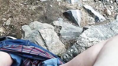 Bisexual Underwear Jerk-Off Cumshooter Jacking Off in Public with Verbal Vocals