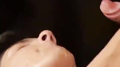 A Splashy Facial: An Action-Packed Amateur Cum Shot