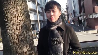 Japanese straight twinks first time with an Asian stud