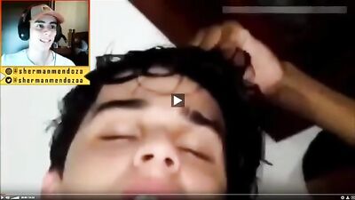 Handsome Latino Fucks Black Guy in Action-Packed Threesome with Mandingo!