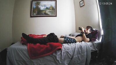 Young and Innocent: A Bedroom Cam Show of a Twink Catching His Own Cum Shot in Private