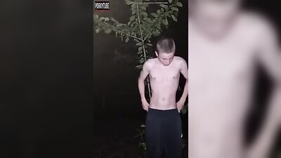 Night Hunks: A Nude Twink Exposed in Public!