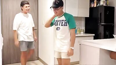 Latino Twink Tales: Two Cuties in Bedroom Bondage Scenes