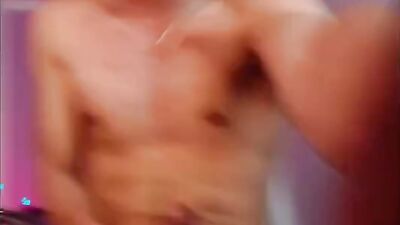 Mascular Man Meets His Match in a Mighty Masturbation Session