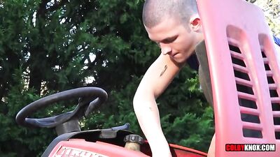 Country Cuties: Rustic Riders Riding the Lawnmower