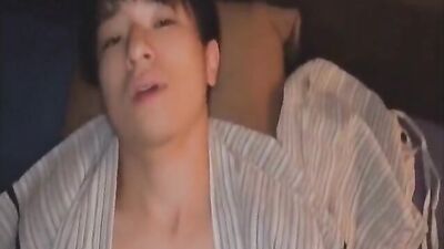 Japanese Yukata Boy Focuses on Ass Play and Blowjobs in Raw, Real-Time Webcam Sex!