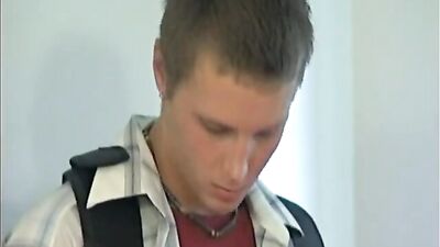 Threesome of Muscular Young Men Engage in Bareback Blowjobs, Rimming and Cum Swapping