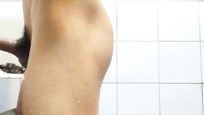 Gay Twinks Have a Threesome with Huge Cocks while Showering Together