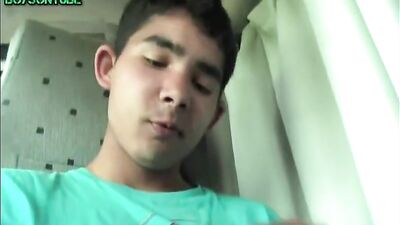 Young Latino Gipsy Gets Fucked By Big Cocks In Public While Cumming Hard, All By Himself