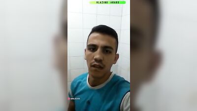 Young Arab Twink Gives an Explosive Blowjob and Cumshot on Cam, in a Fun and Hard Way!