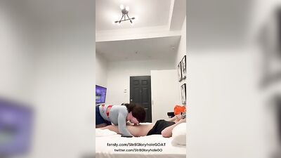 19-Year-Old German Student Gets Blown in Public by Muscular Frat Guys with Big Cocks