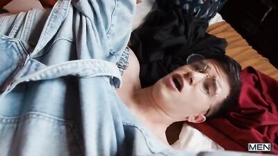 Stepdad gets in on the action - Handjobs, barebacking, and cum shots with his stepson!