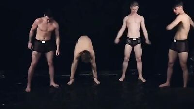 KTB - Four-Way Bareback Blowout with Young Twink Boys and Cumshot Finishes!
