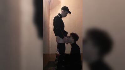 Young and Fresh: Raging Stairway Blowjob