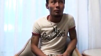 Japanese Muscle Studs Bareback in Wild Exile Threesome