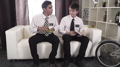 Straight LDS Brothers Discover Anal Pleasure Enhancers, Get Off on Rough Action without Protection