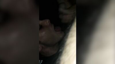 British lad pleasuring a massive schlong in the bedroom