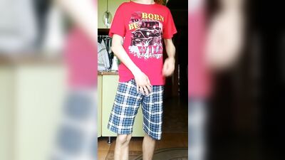 Young, Slender Twink Enjoys Himself in the Kitchen