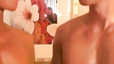 Asian Muscle Hunks Engage in Raw Anal Sex with a Huge Cock