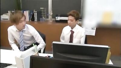 Squats and Lunges in the Office with Sexy Asian Men