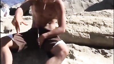 Asian Fellows Go Wild in Nature with Huge Dick Hand Jobs