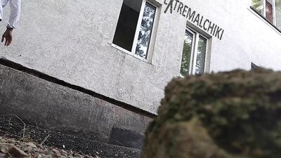 Cute College Guy Pleasuring Himself in Public^