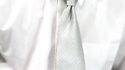 Japanese Bodybuilder in a Suit - Muscular Asian Stripping Down to Jerk Off and Cum on His Hard Dick