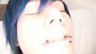 Slim bodybuilder jacks off over big Asian cocks while his wife watches from the sidelines