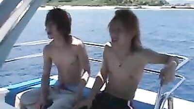 Japanese Anal Boat Sex: Bareback Assholes