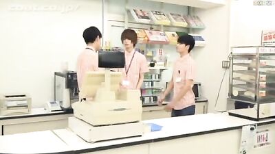 Sexy Muscular Teenage Stud and Older Men Have Three-Way Sex