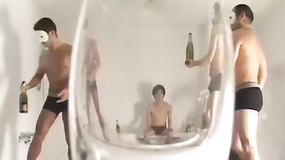 East Asian Mans Rough Sex with Strong Anal Intrusion in the Bedroom