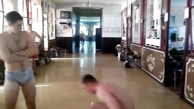 The Ultimate Muscle Showdown! Czech Boy vs Russian Soldier in a Dance-Off Battle