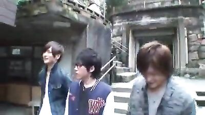 Japanese Mens Hot Spring Double Date - Anal Adventures in the Thermal Baths! ♪