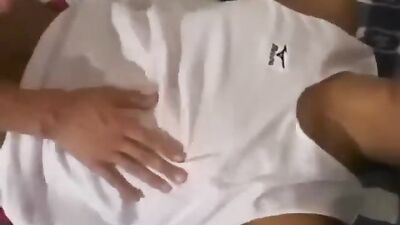 Rough Sex with a Tall Asian Guy Who Loves His Hairy Muscular Body, Ending in a Blowjob