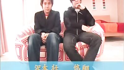 Sexy Asian Twinks in Real Anal Threesome, Cumming Hard with Big Dicks and Lots of Cumshots