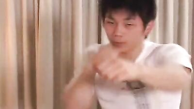 Flexing Bodybuilder Babes Get Fucked in the Rear with No Condoms - Asian Anal Sex