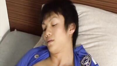 Anal Filling of a Sexy Asian Guy while He Gets His Ass Tucked