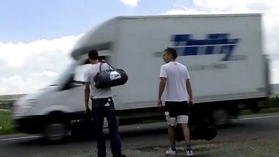 Buddies in the Woods - Handjobs with Frat Boys in Public