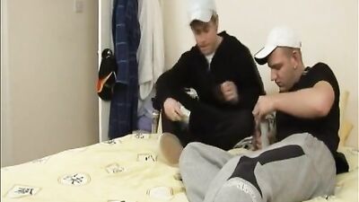 Gangbanged by a Cocky Young Trio!