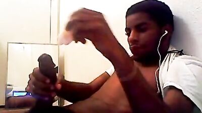 Sticky Fingers: A Solo Handjob Showdown on Webcam with Massive Cocks