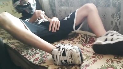 Hard-hatted Hottie - Jacking Off in a Safety Helmet