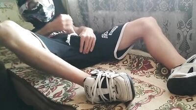 Hard-hatted Hottie - Jacking Off in a Safety Helmet