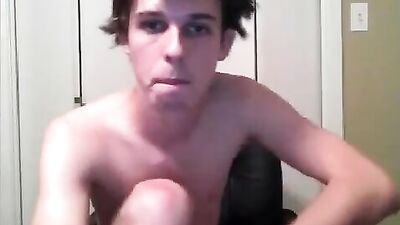 Gangbang Handsome Alex Gets Drilled and Shoots a Cumshot on His Own Hand