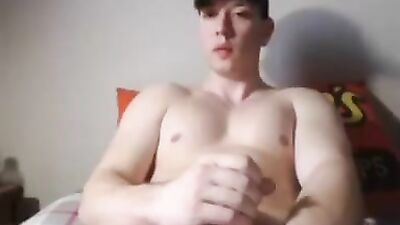 Bicep Bound Beefcake Blasts a Monstrous Cum Shot: Straight-Shooting Muscle Mans Solo Session