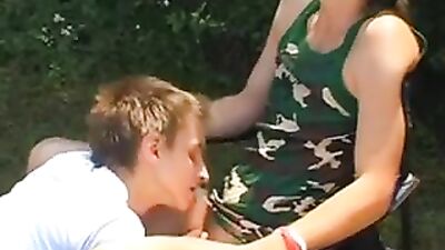 Wild and Raw - Two Boys in the Woods: Action Mix Public Outside