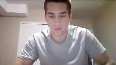 Big Cutie Wanks with a Huge Cock, Ending in a Fruity Shooter