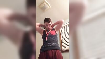 Bulging Muscles and Hard Bodies Flexing in the Gym