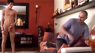 Rear View: A Handsome Mans Self-shooting Cum in a Beautiful Garden