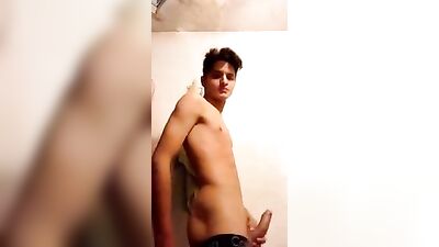 Solo Handjob with a Cute Boy - First Experience