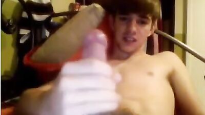 Sexy Twink Gets Slammed By A Huge Dildo!